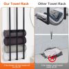 Wall Mounted Towel Rack for Rolled Towels Bathroom Towel Holder Organizer Storage Shelf for Bath Towels Hand Towels